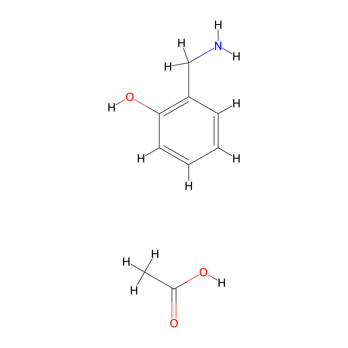 2-(Aminomethyl)phenol acetate molecular structure, CAS 1206675-01-5