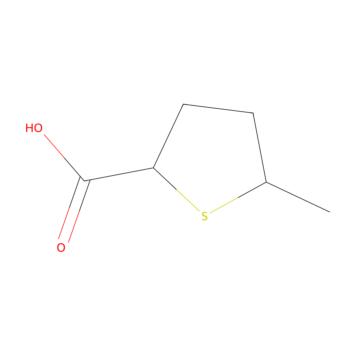 5-Methylthiolane-2-carboxylic acid molecular structure, CAS 1206675-27-5