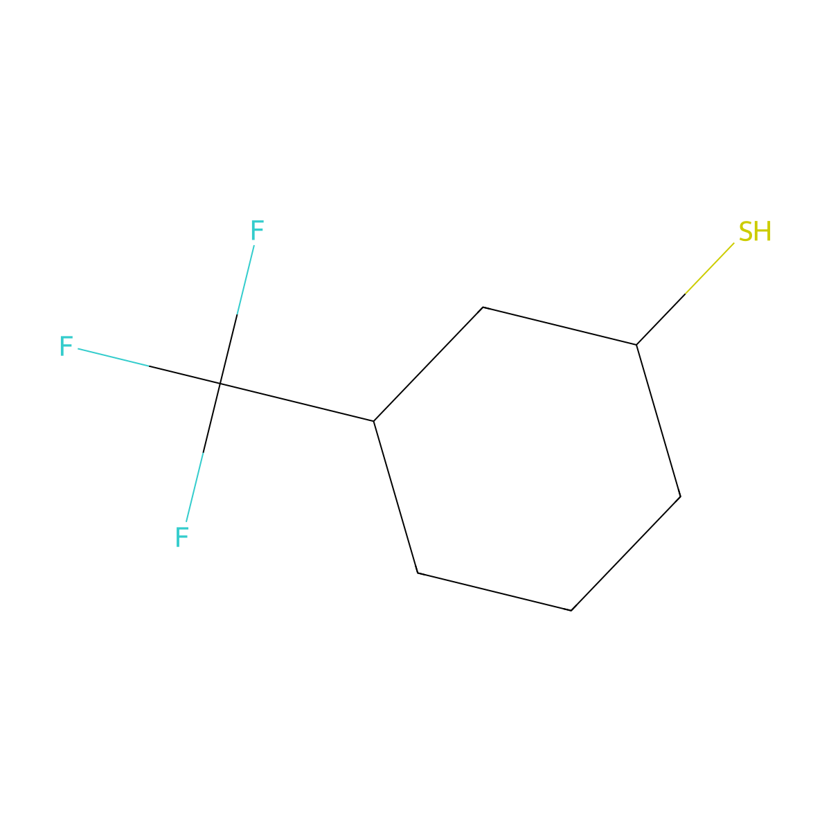 3-(Trifluoromethyl)cyclohexane-1-thiol molecular structure, CAS 1206677-70-4