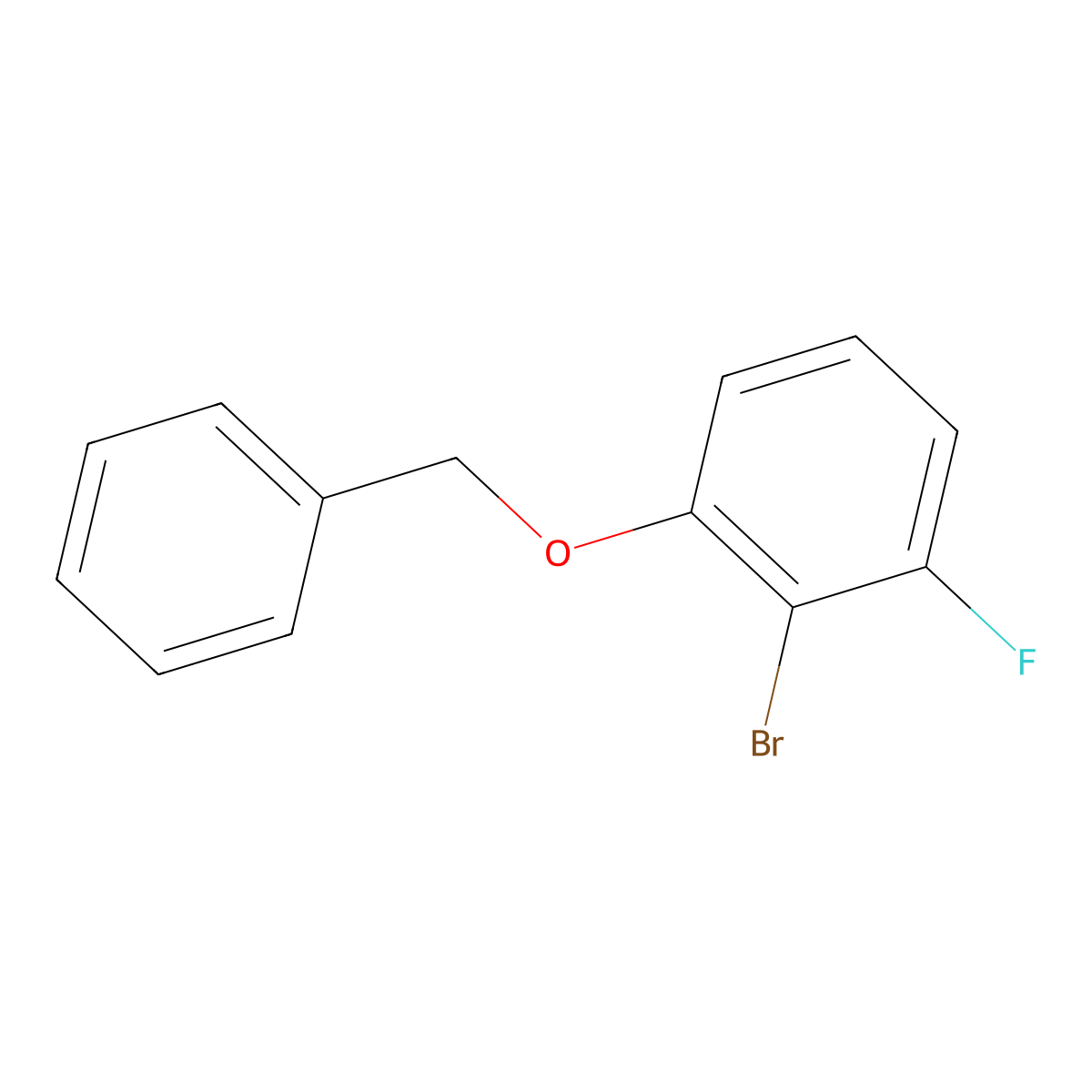 1-(Benzyloxy)-2-bromo-3-fluorobenzene molecular structure, CAS 1206776-16-0