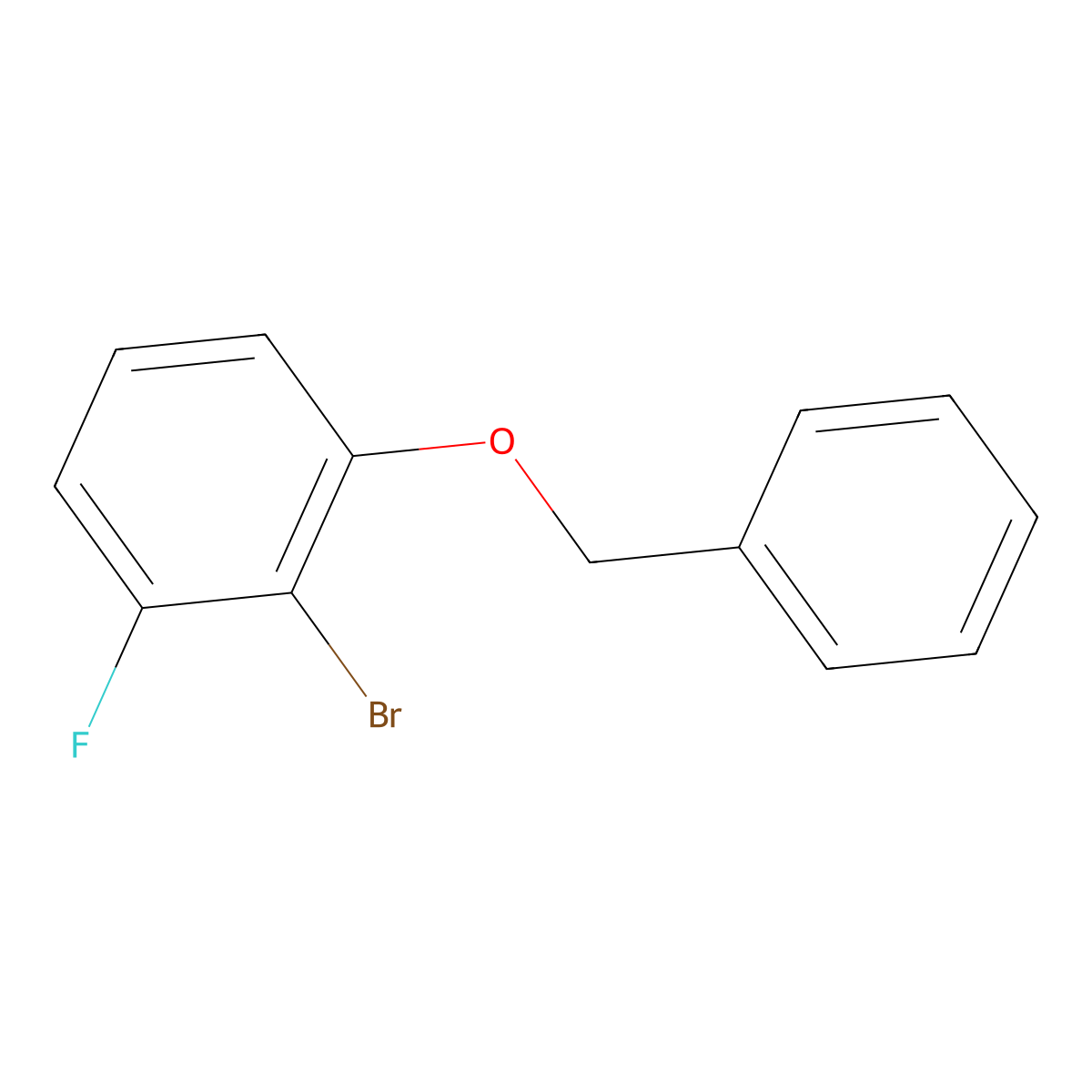 1-(Benzyloxy)-2-bromo-3-fluorobenzene molecular structure, CAS 1206776-16-0