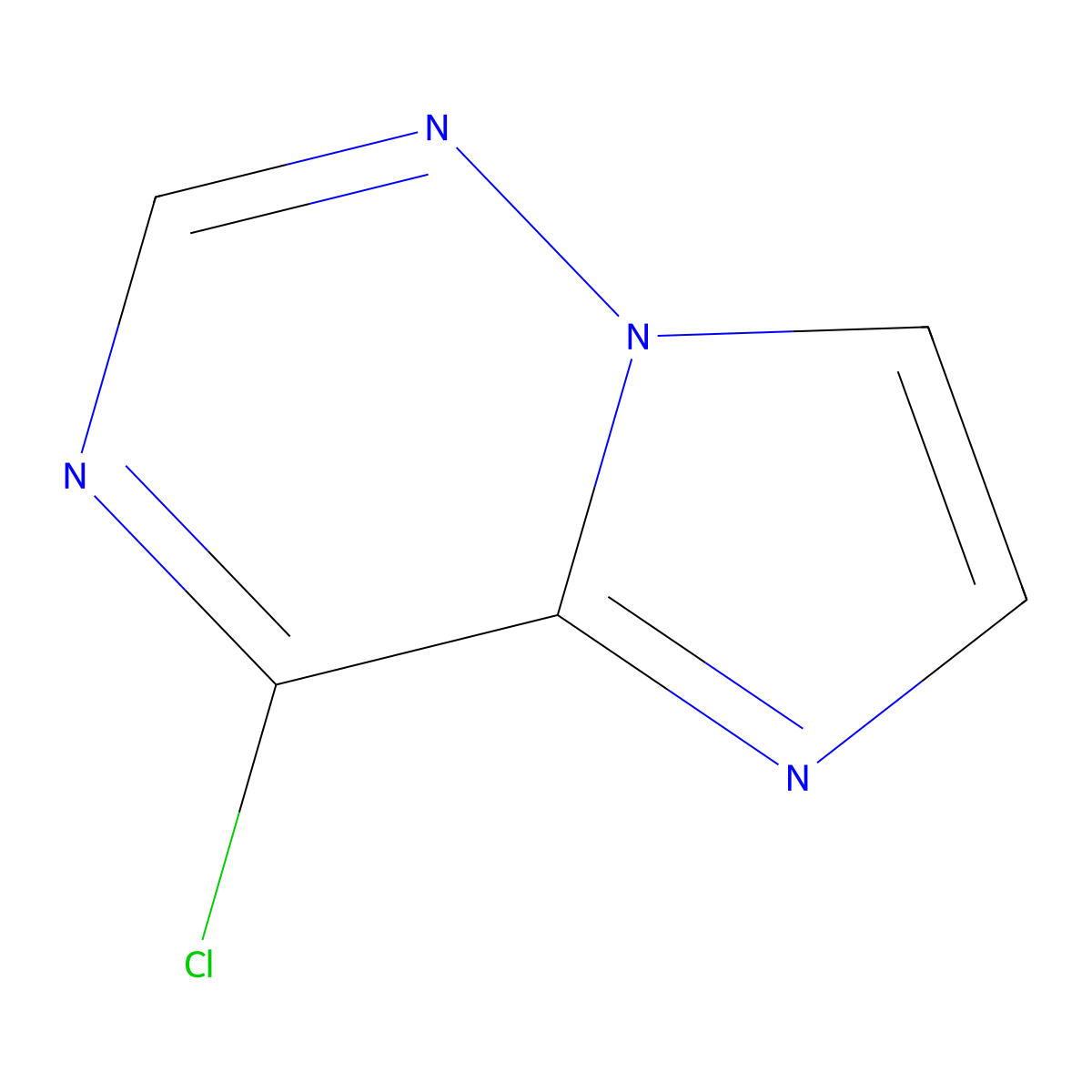 4-Chloroimidazo(2,1-f)(1,2,4)triazine molecular structure, CAS 1206825-03-7