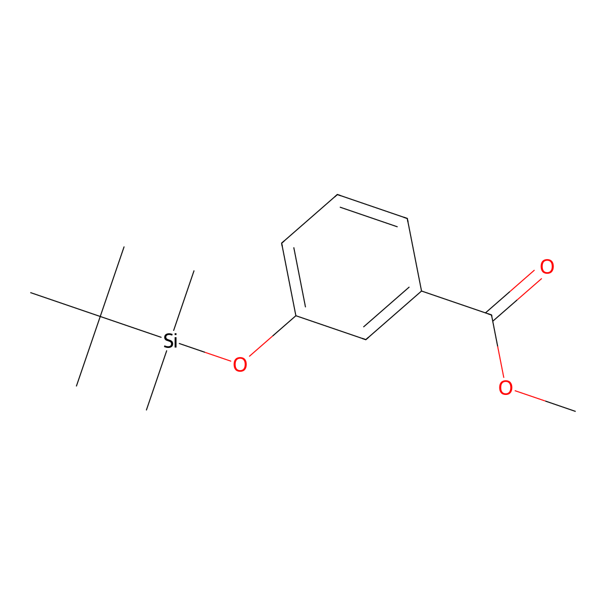 Benzoic acid, 3-[[(1,1-dimethylethyl)dimethylsilyl]oxy]-, methyl ester molecular structure, CAS 120687-94-7