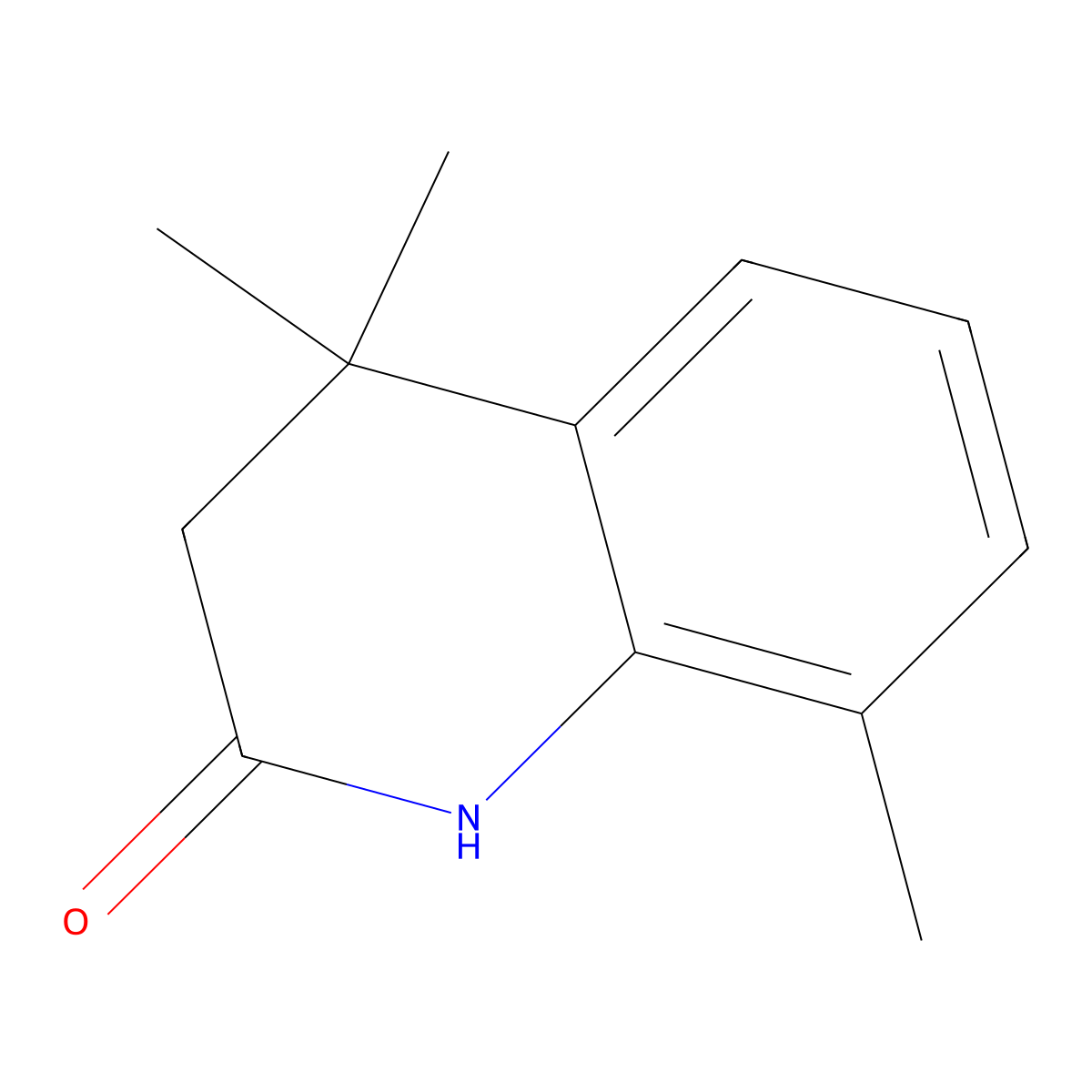 4,4,8-Trimethyl-3,4-dihydroquinolin-2(1H)-one molecular structure, CAS 120689-98-7