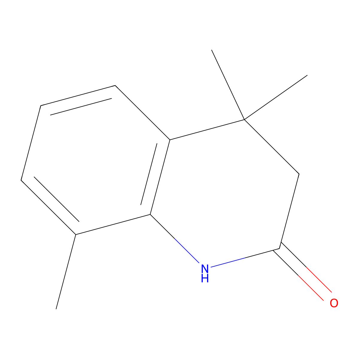 4,4,8-Trimethyl-3,4-dihydroquinolin-2(1H)-one molecular structure, CAS 120689-98-7