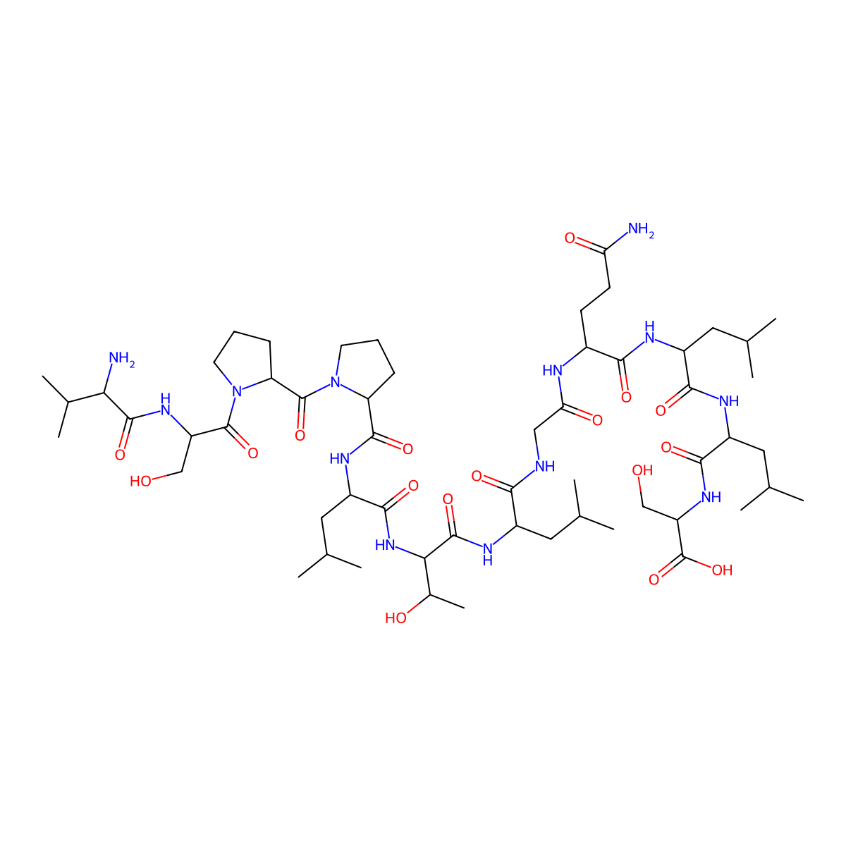 Vsppltlgqlls molecular structure, CAS 1206896-24-3