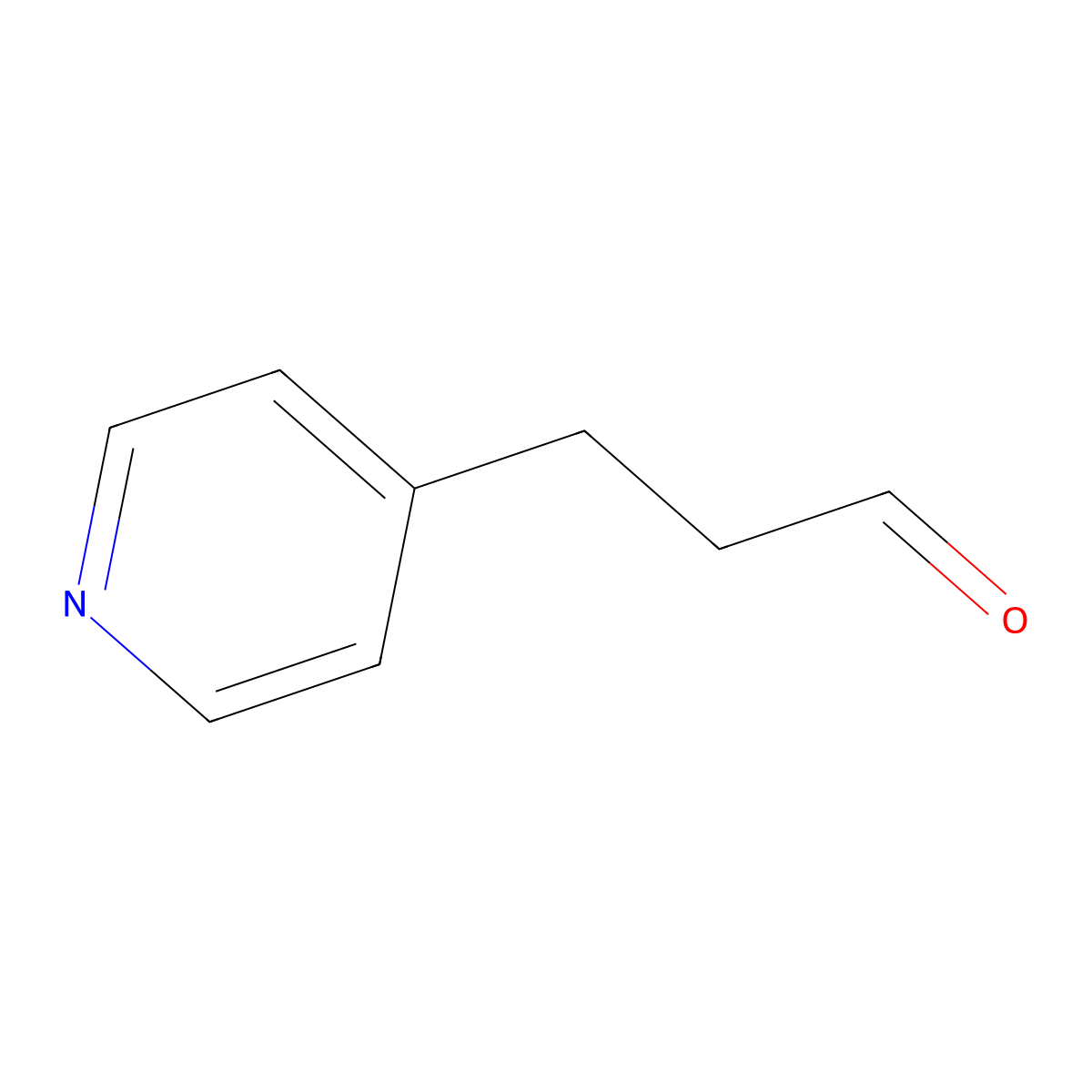 3-(Pyridin-4-yl)propanal molecular structure, CAS 120690-80-4