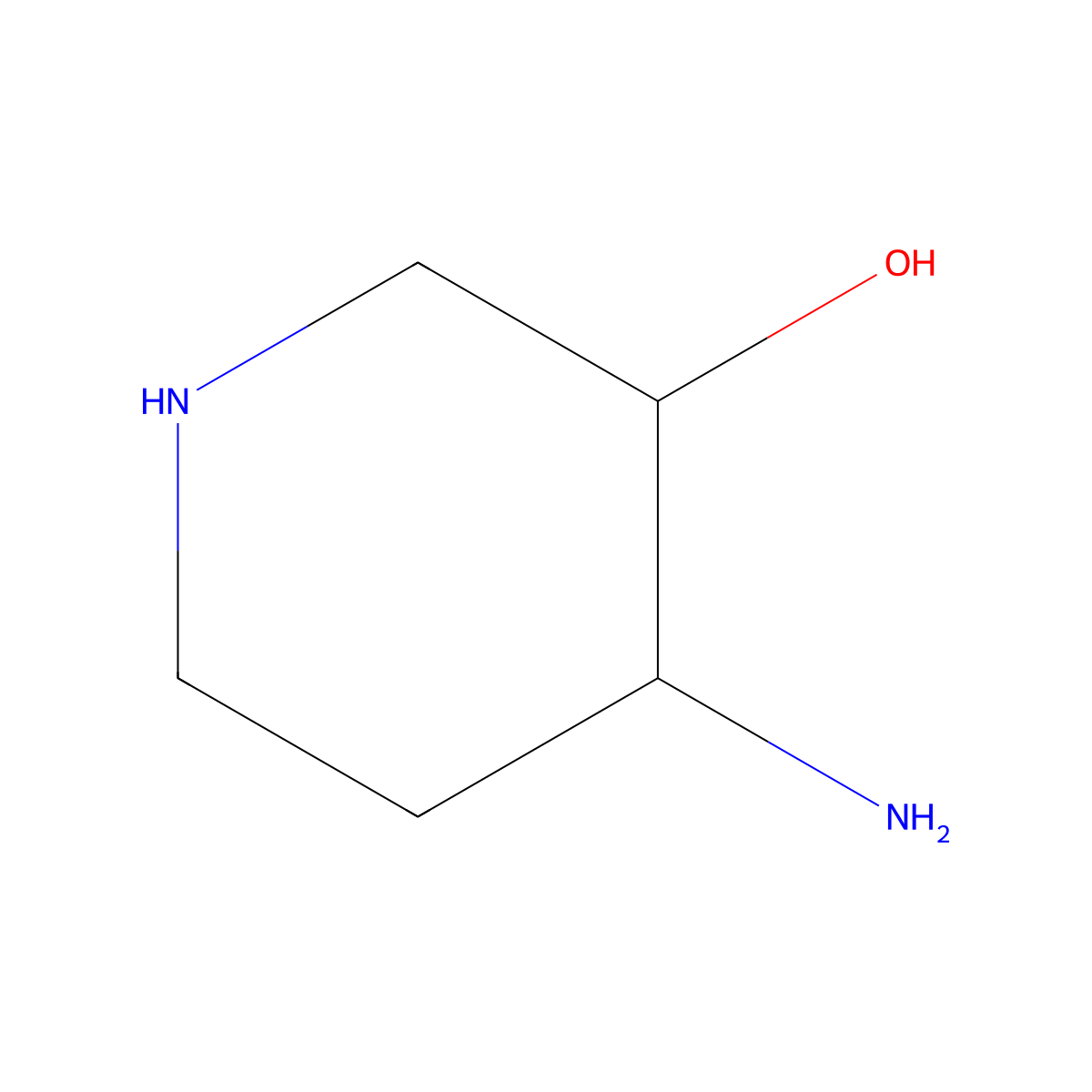 (3S,4S)-4-Aminopiperidin-3-ol molecular structure, CAS 1206906-33-3