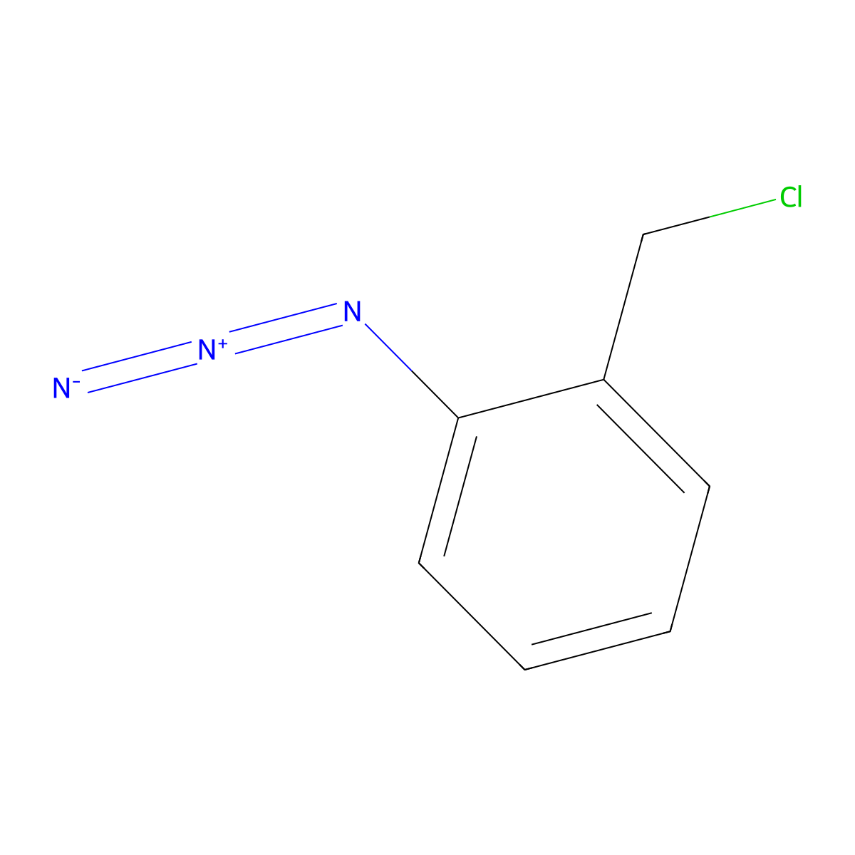 1-Azido-2-(chloromethyl)benzene molecular structure, CAS 120692-81-1