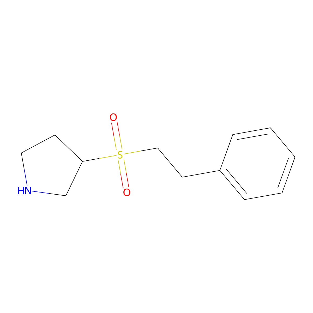 3-(Phenethylsulfonyl)pyrrolidine molecular structure, CAS 1206969-01-8