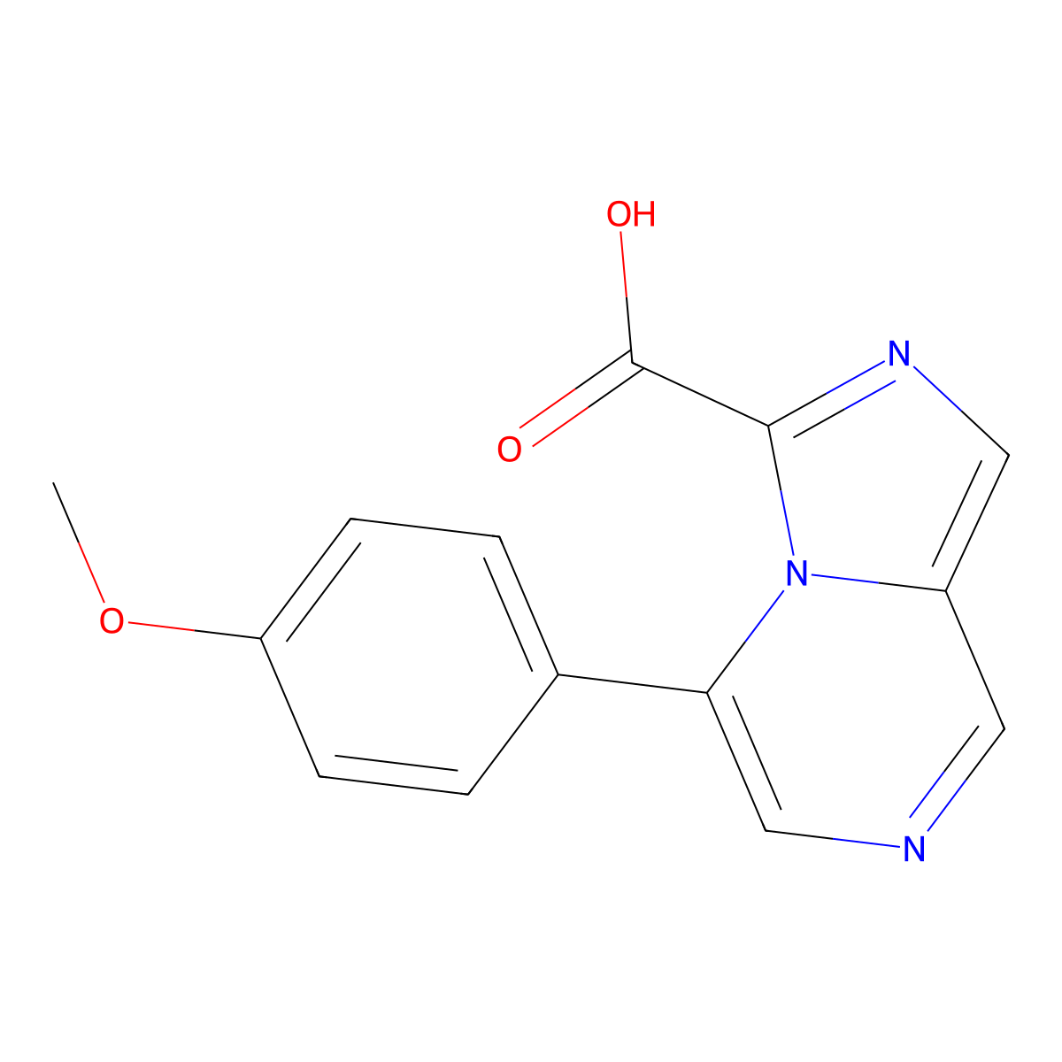 5-(4-Methoxyphenyl)imidazo[1,5-a]pyrazine-3-carboxylic acid molecular structure, CAS 1206969-05-2