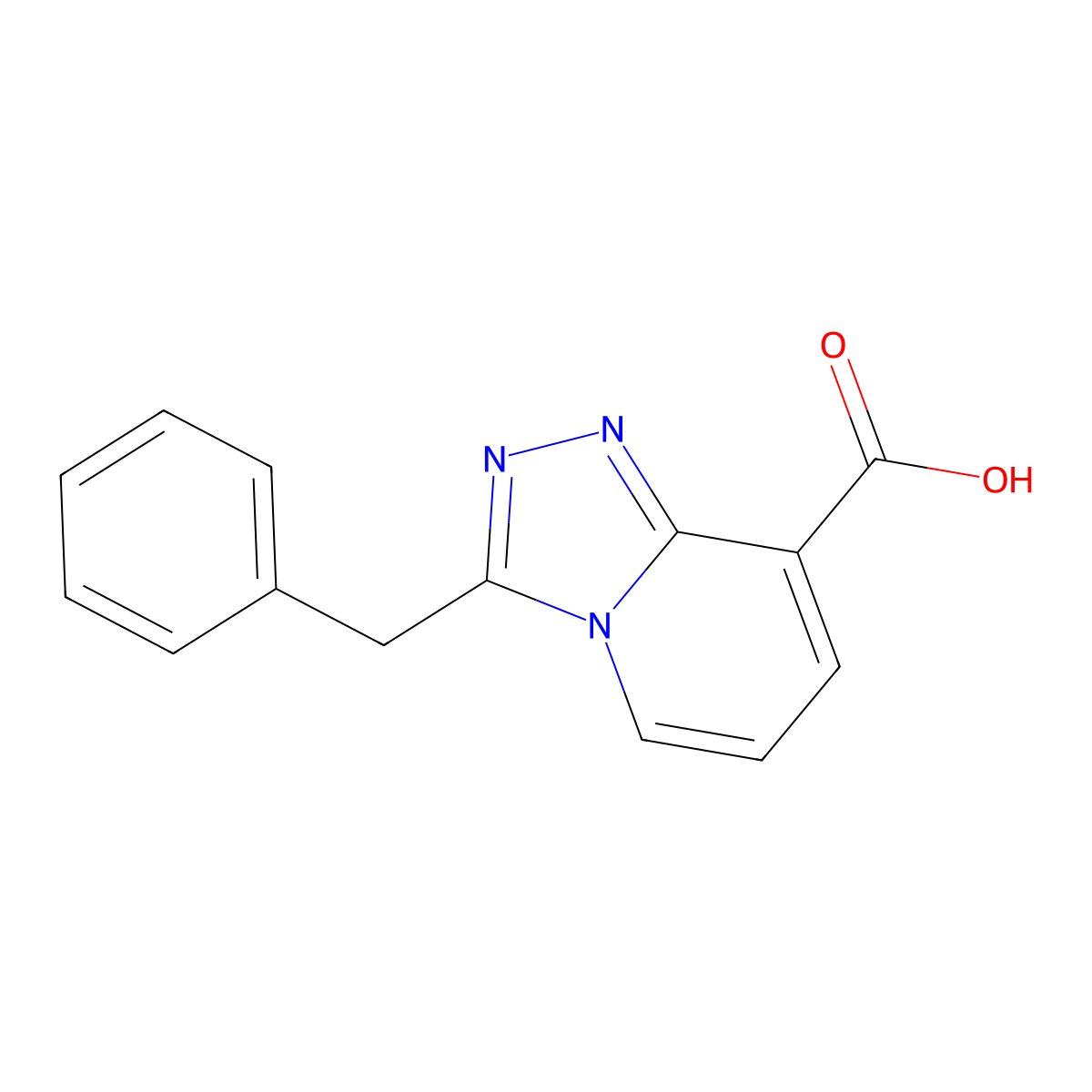 3-Benzyl-[1,2,4]triazolo[4,3-a]pyridine-8-carboxylic acid molecular structure, CAS 1206969-19-8