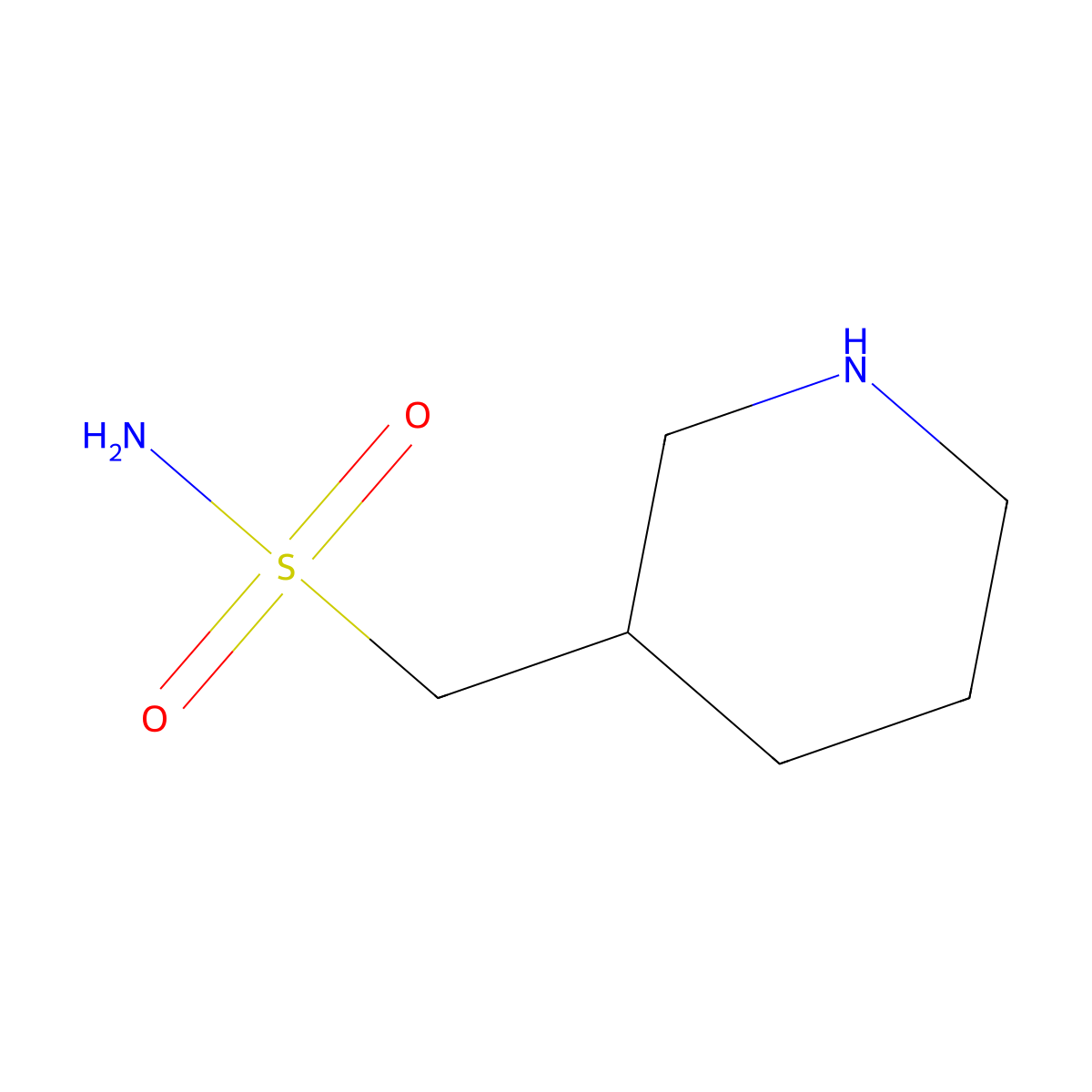 Piperidin-3-ylmethanesulfonamide molecular structure, CAS 1206969-70-1