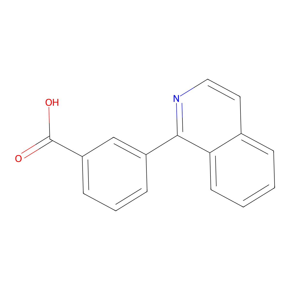 3-(Isoquinolin-1-yl)benzoic acid molecular structure, CAS 1206969-87-0