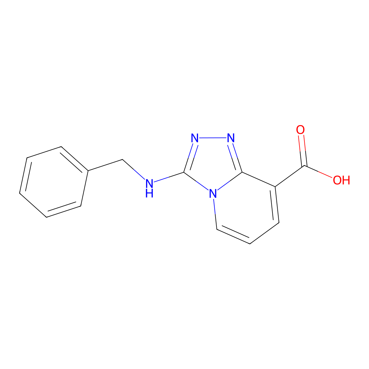 3-(Benzylamino)-[1,2,4]triazolo[4,3-a]pyridine-8-carboxylic acid molecular structure, CAS 1206969-97-2