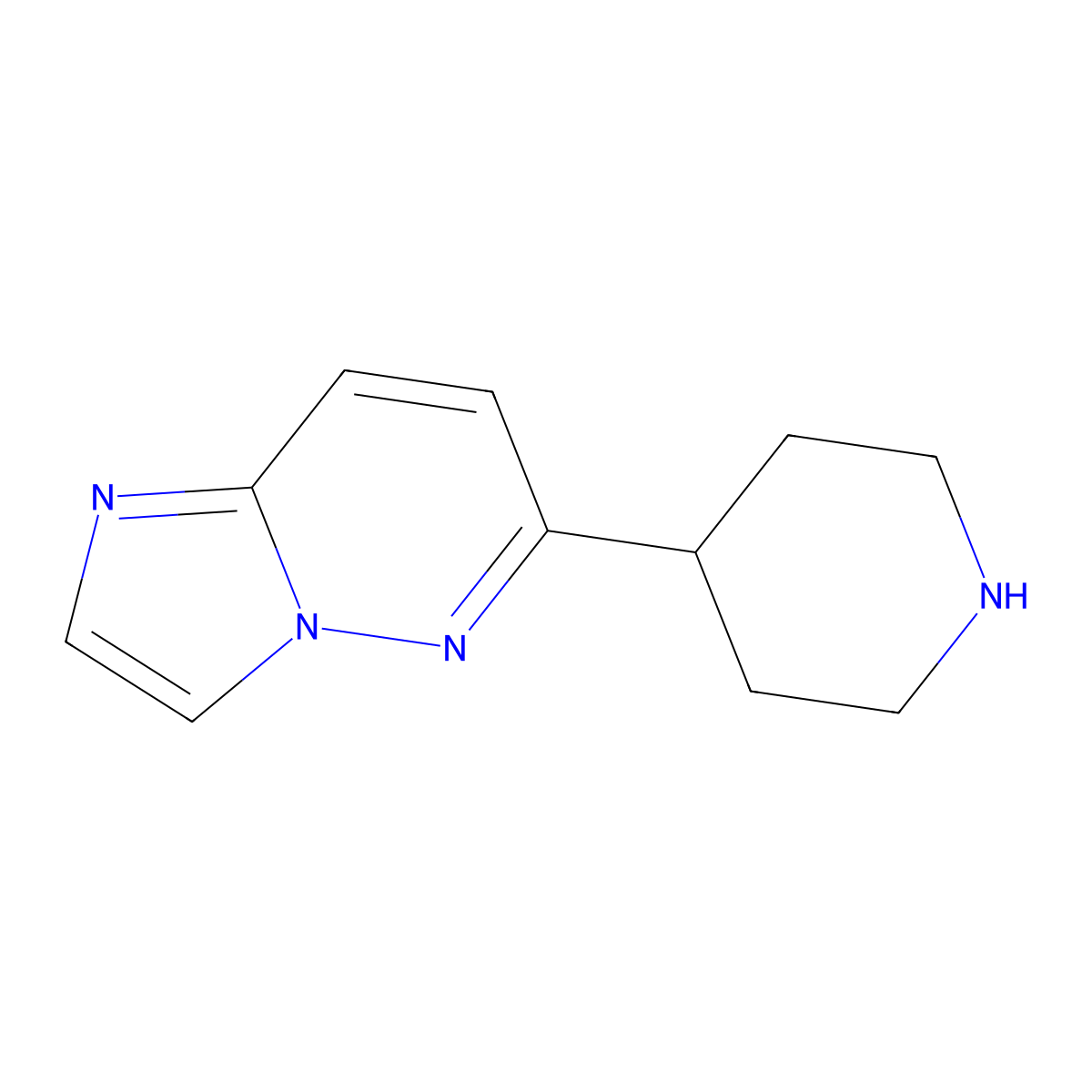 6-(Piperidin-4-yl)imidazo[1,2-b]pyridazine molecular structure, CAS 1206969-99-4