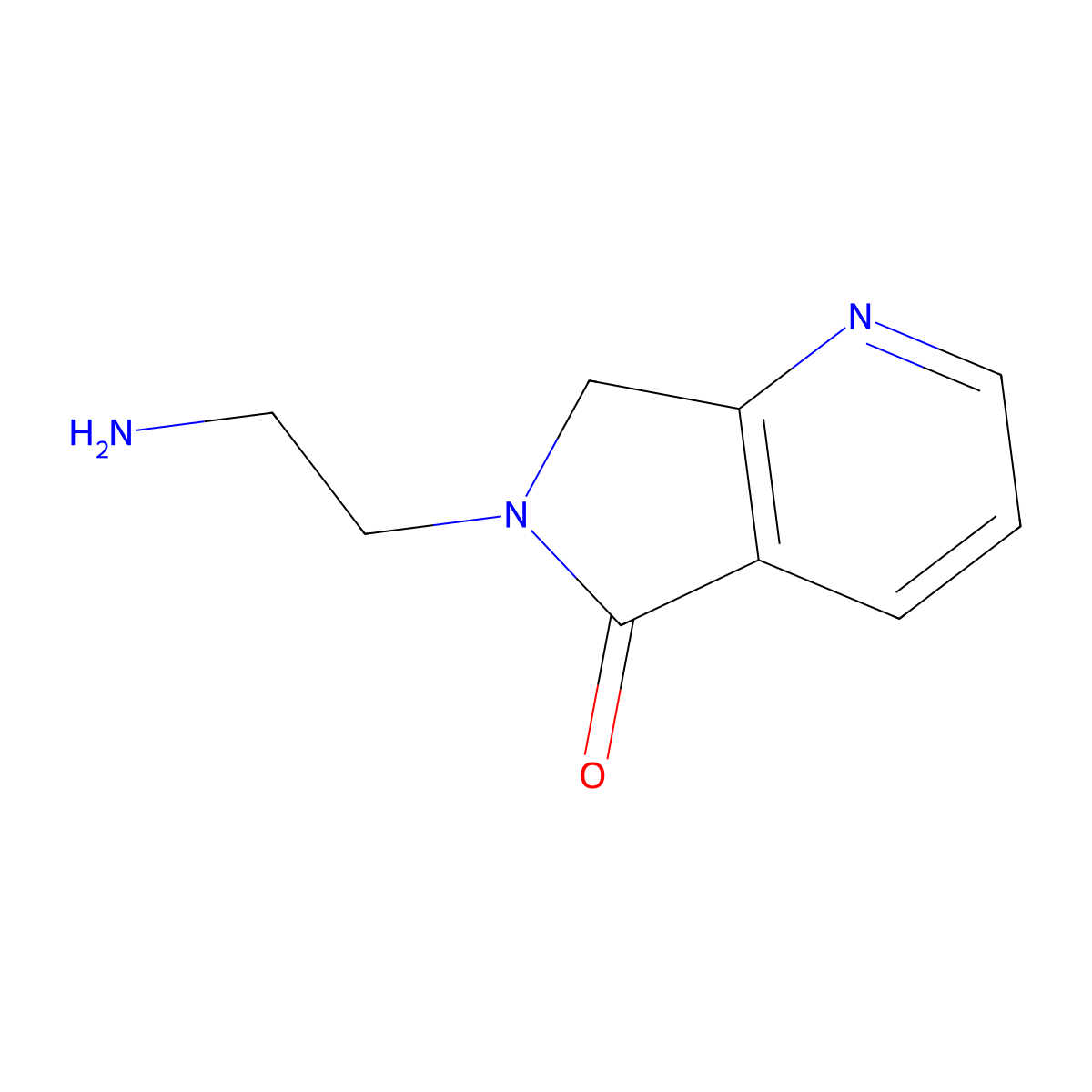 6-(2-Aminoethyl)-6,7-dihydropyrrolo[3,4-b]pyridin-5-one molecular structure, CAS 1206970-12-8