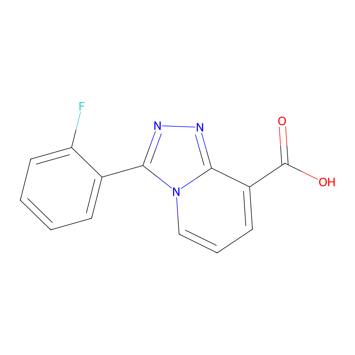 3-(2-Fluorophenyl)-[1,2,4]triazolo[4,3-a]pyridine-8-carboxylic acid molecular structure, CAS 1206970-37-7