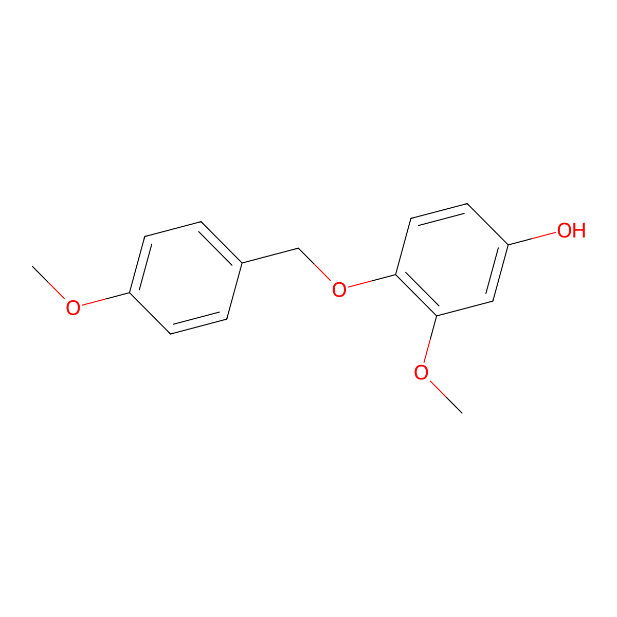 4-(4-Methoxybenzyloxy)-3-methoxyphenol molecular structure, CAS 1206970-64-0