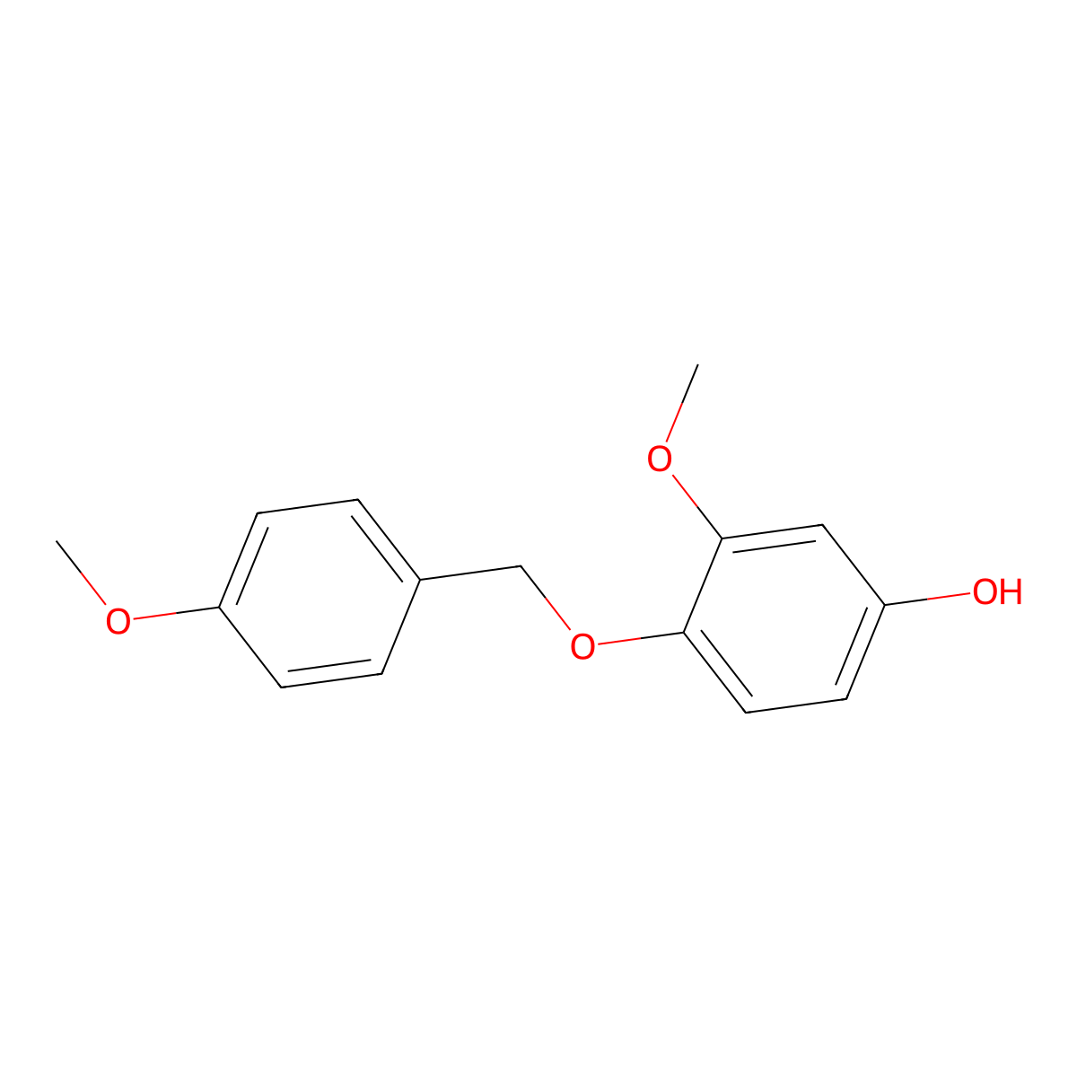 4-(4-Methoxybenzyloxy)-3-methoxyphenol molecular structure, CAS 1206970-64-0