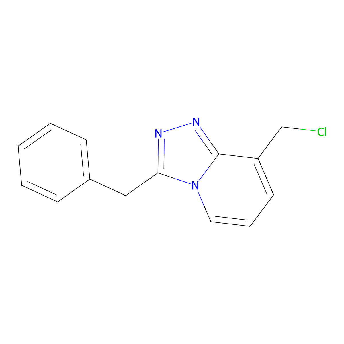 3-Benzyl-8-(chloromethyl)-[1,2,4]triazolo[4,3-a]pyridine molecular structure, CAS 1206970-66-2
