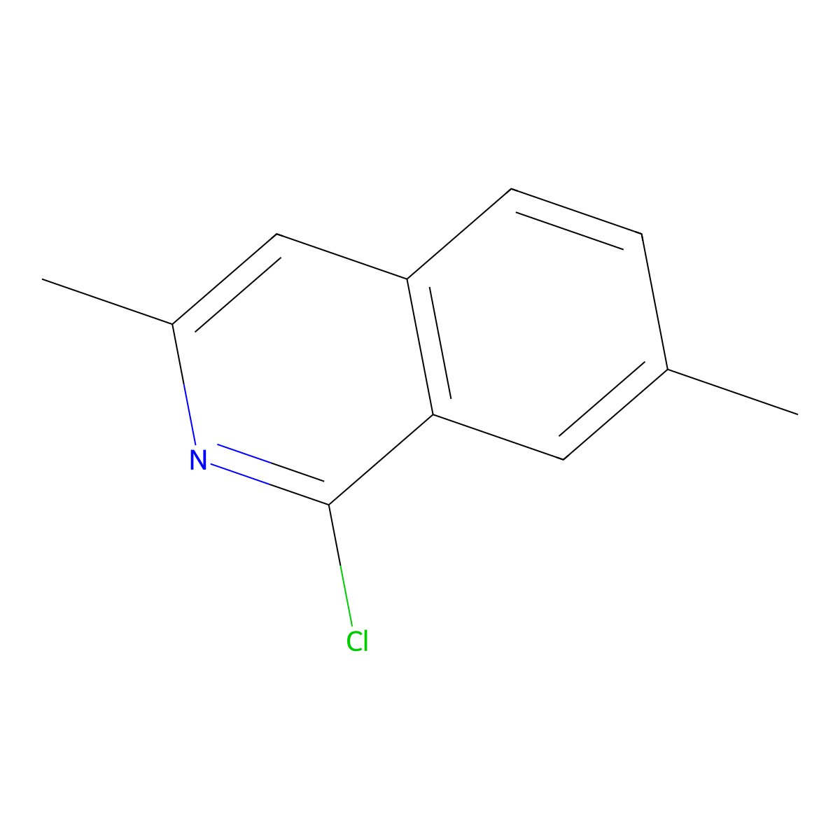 1-Chloro-3,7-dimethylisoquinoline molecular structure, CAS 1206971-18-7