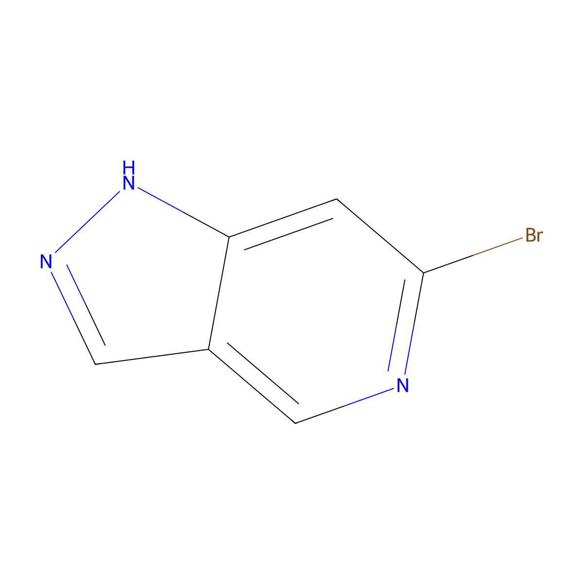 6-Bromo-1H-pyrazolo[4,3-c]pyridine molecular structure, CAS 1206973-12-7