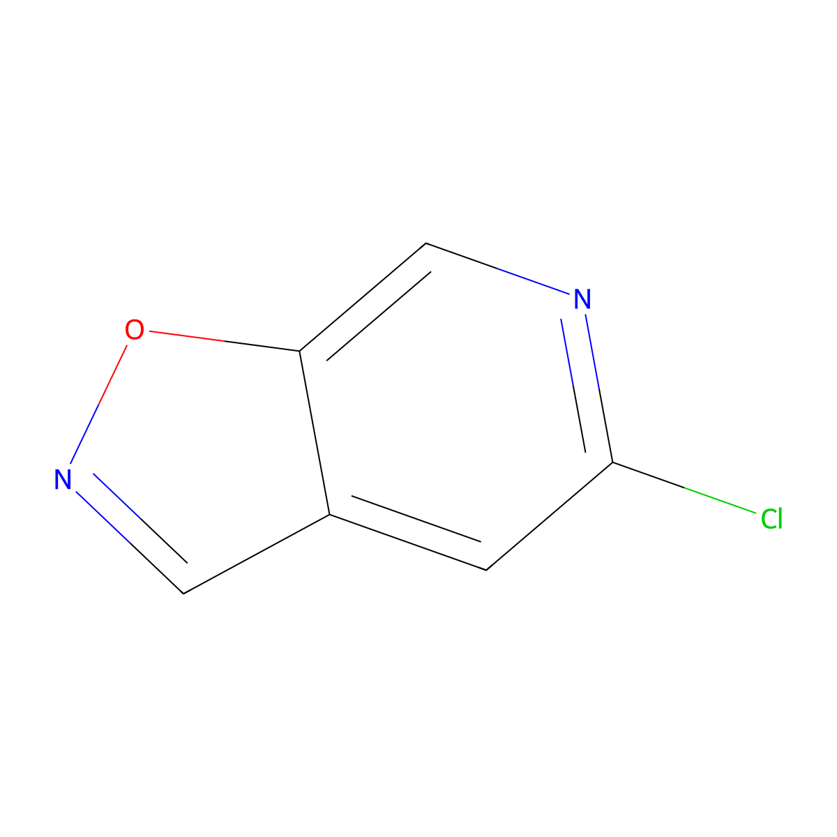 5-Chloro-[1,2]oxazolo[5,4-c]pyridine molecular structure, CAS 1206974-89-1