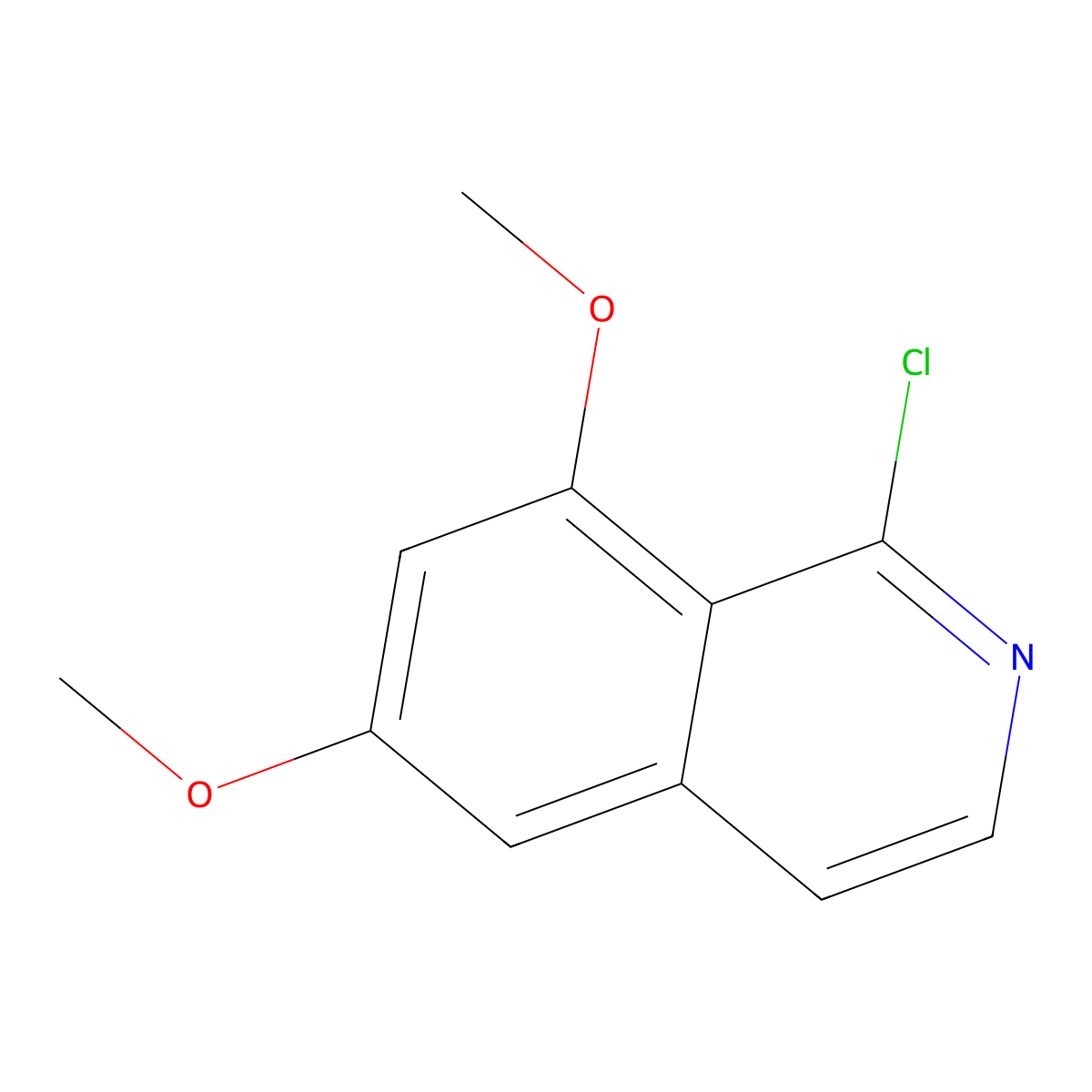 1-Chloro-6,8-dimethoxyisoquinoline molecular structure, CAS 1206975-08-7