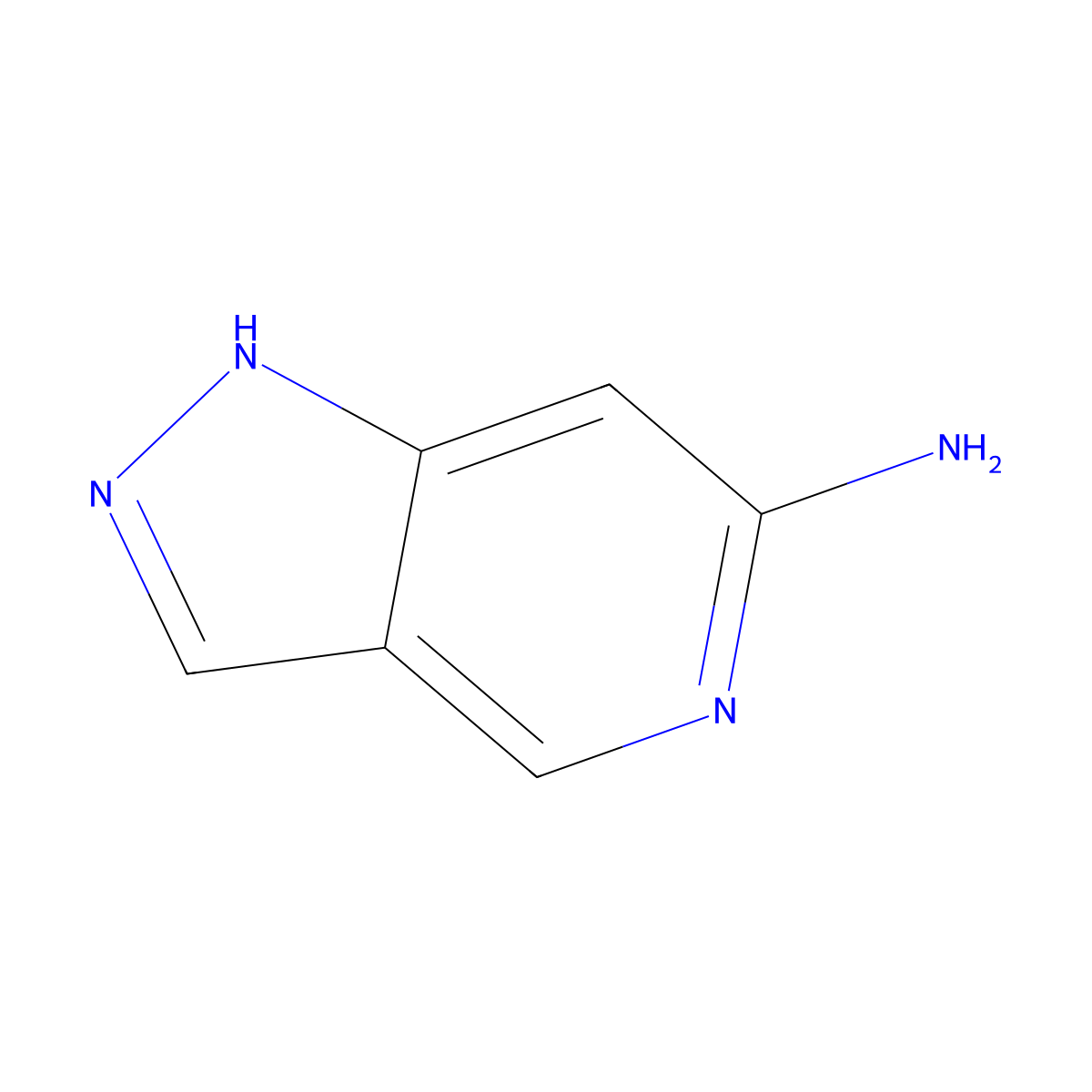 1H-Pyrazolo[4,3-c]pyridin-6-amine molecular structure, CAS 1206976-02-4