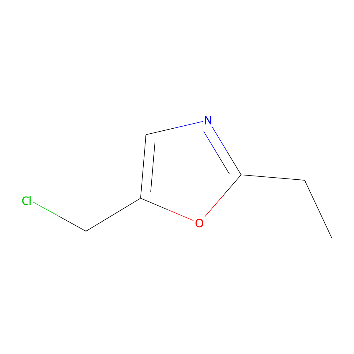 5-(Chloromethyl)-2-ethyl-1,3-oxazole molecular structure, CAS 1206977-45-8