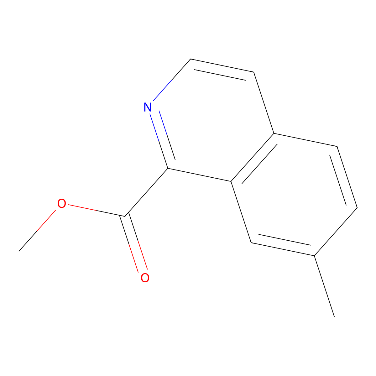 Methyl 7-methylisoquinoline-1-carboxylate molecular structure, CAS 1206977-46-9