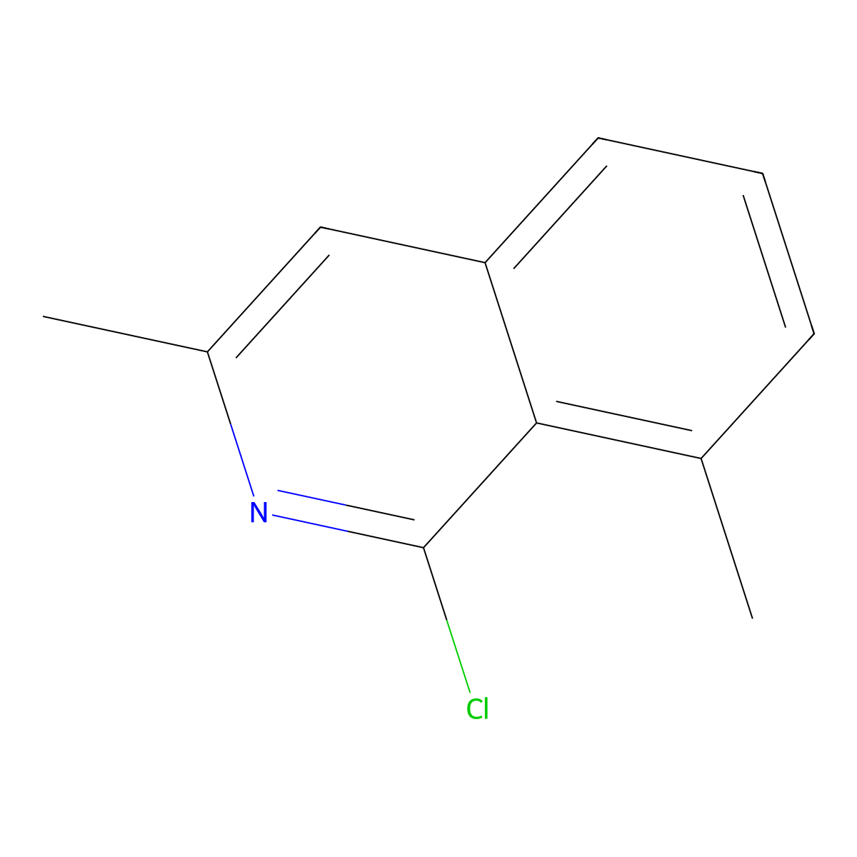 1-Chloro-3,8-dimethylisoquinoline molecular structure, CAS 1206978-08-6