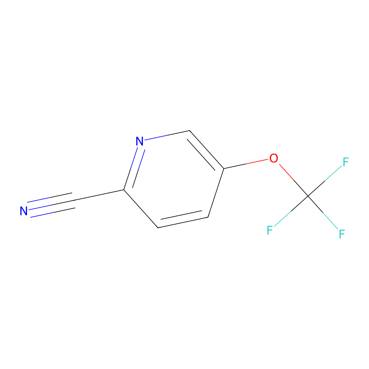 5-(Trifluoromethoxy)picolinonitrile molecular structure, CAS 1206978-22-4
