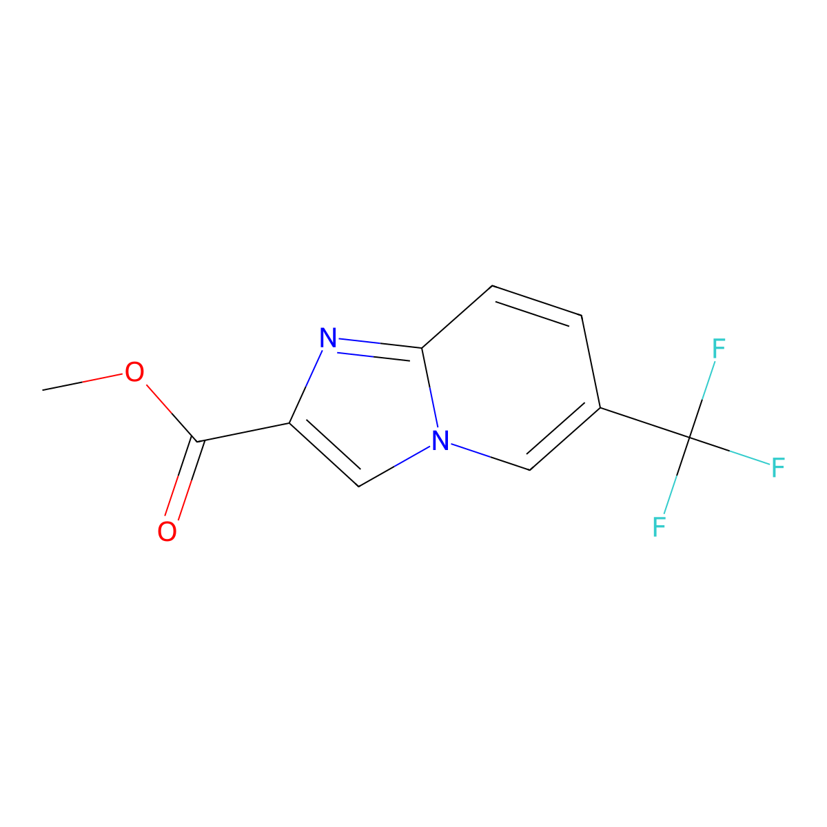 Methyl 6-(trifluoromethyl)imidazo[1,2-a]pyridine-2-carboxylate molecular structure, CAS 1206978-67-7