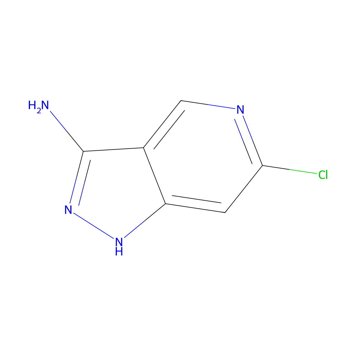 6-Chloro-1H-pyrazolo[4,3-c]pyridin-3-amine molecular structure, CAS 1206979-75-0