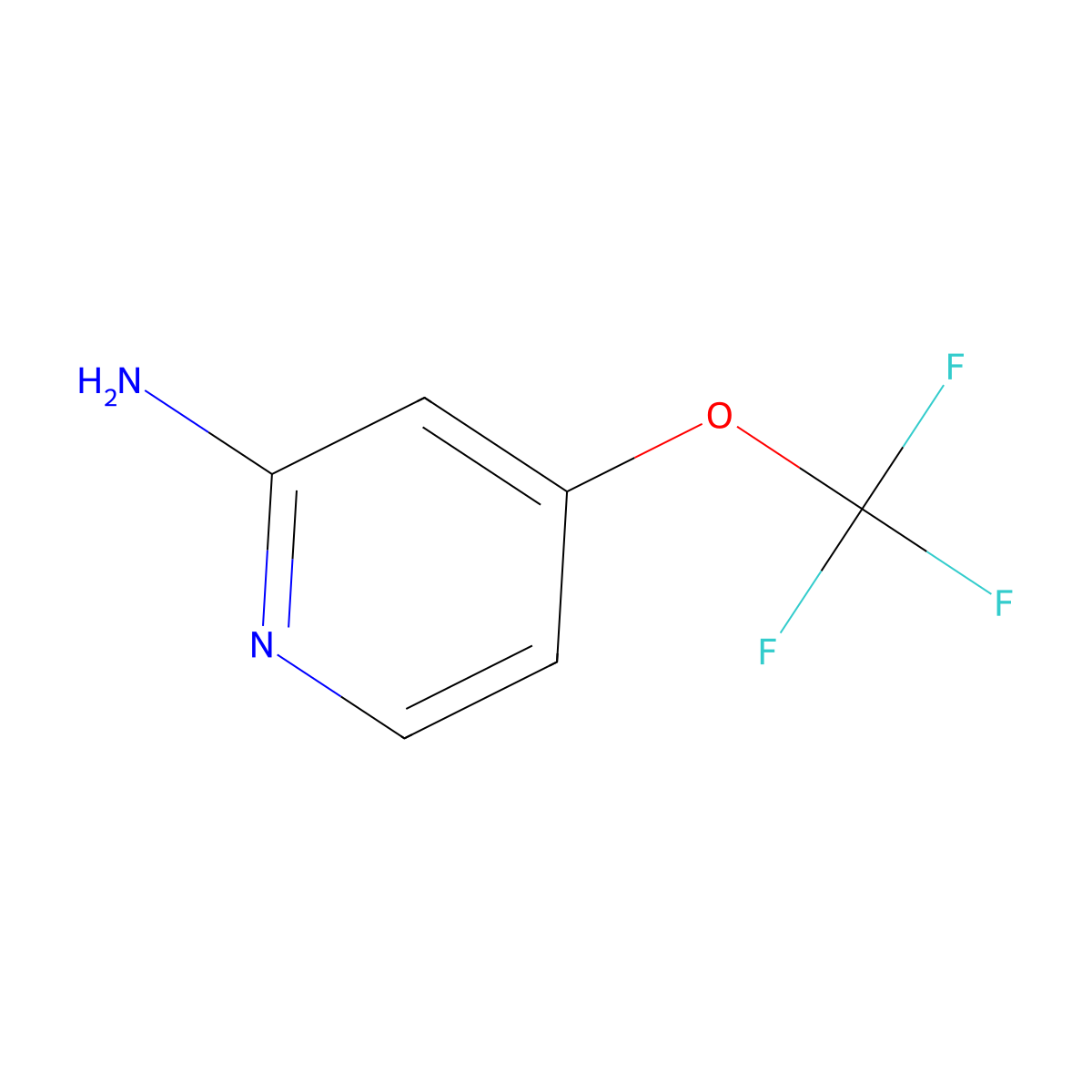 4-(Trifluoromethoxy)pyridin-2-amine molecular structure, CAS 1206980-54-2