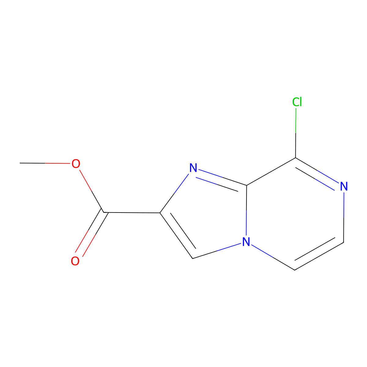 Methyl 8-chloroimidazo[1,2-A]pyrazine-2-carboxylate molecular structure, CAS 1206981-34-1