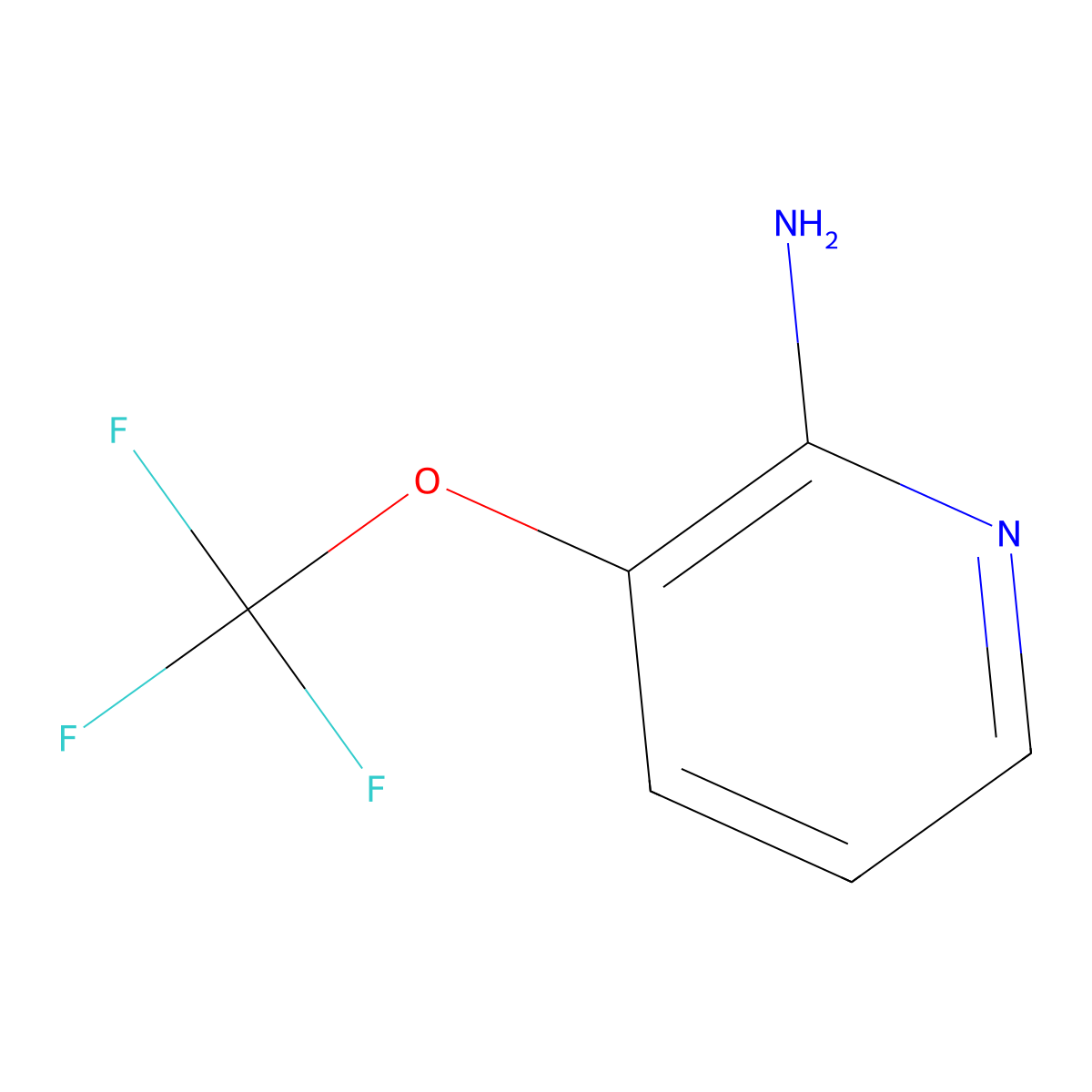 3-(Trifluoromethoxy)pyridin-2-amine molecular structure, CAS 1206981-49-8
