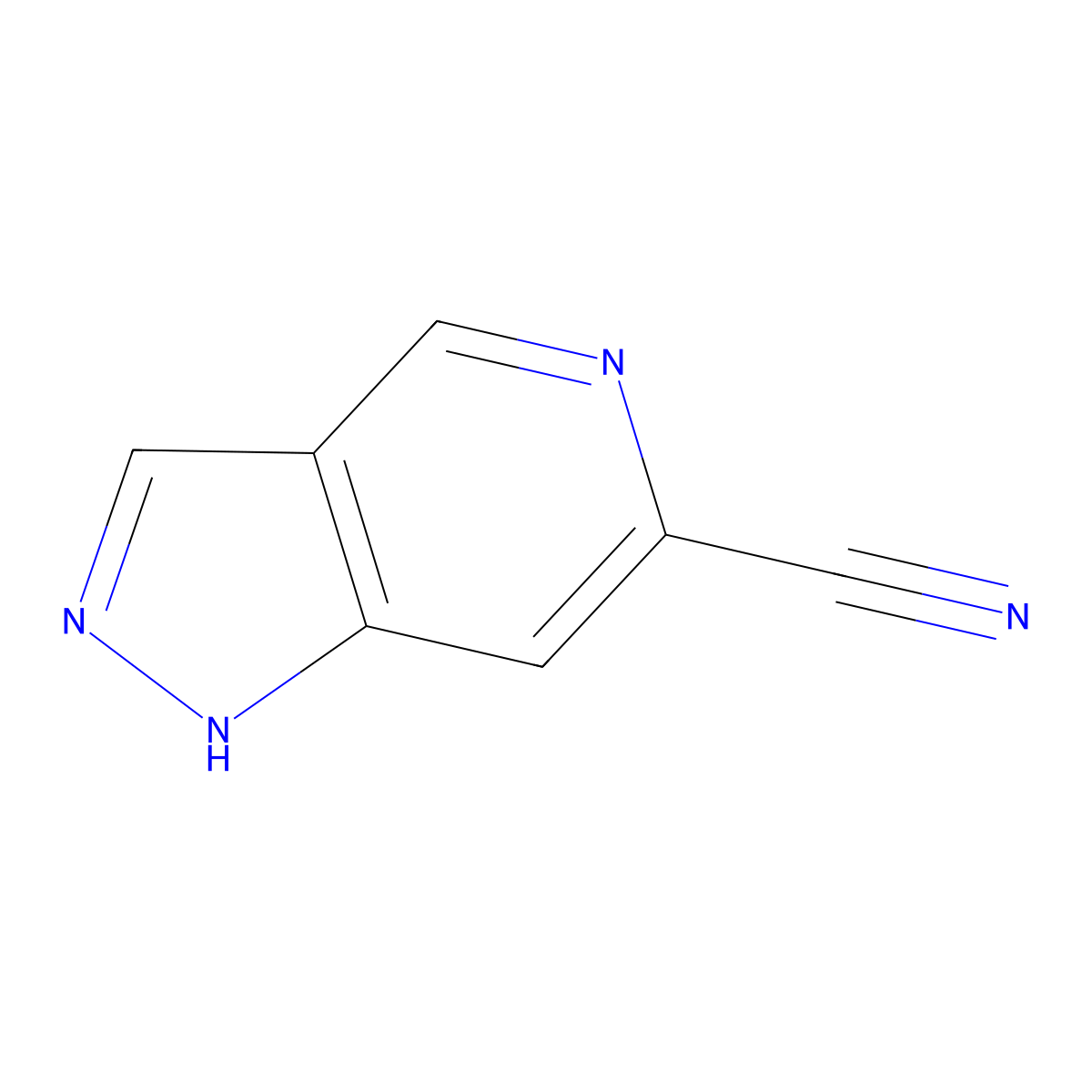 1H-Pyrazolo[4,3-C]pyridine-6-carbonitrile molecular structure, CAS 1206981-70-5