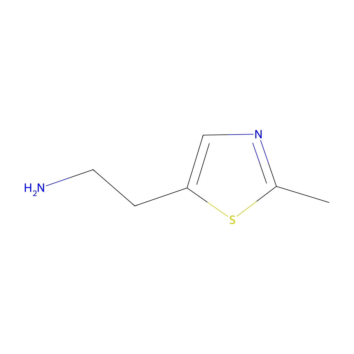 2-(2-Methyl-1,3-thiazol-5-yl)ethan-1-amine molecular structure, CAS 1206982-33-3