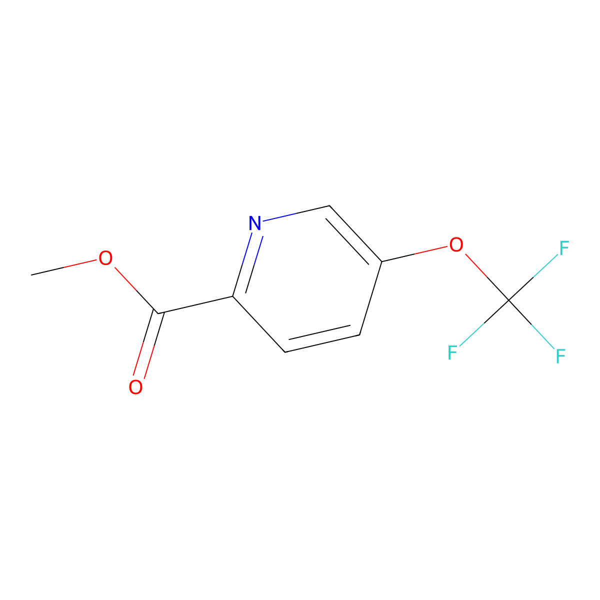 Methyl 5-(trifluoromethoxy)pyridine-2-carboxylate molecular structure, CAS 1206983-90-5