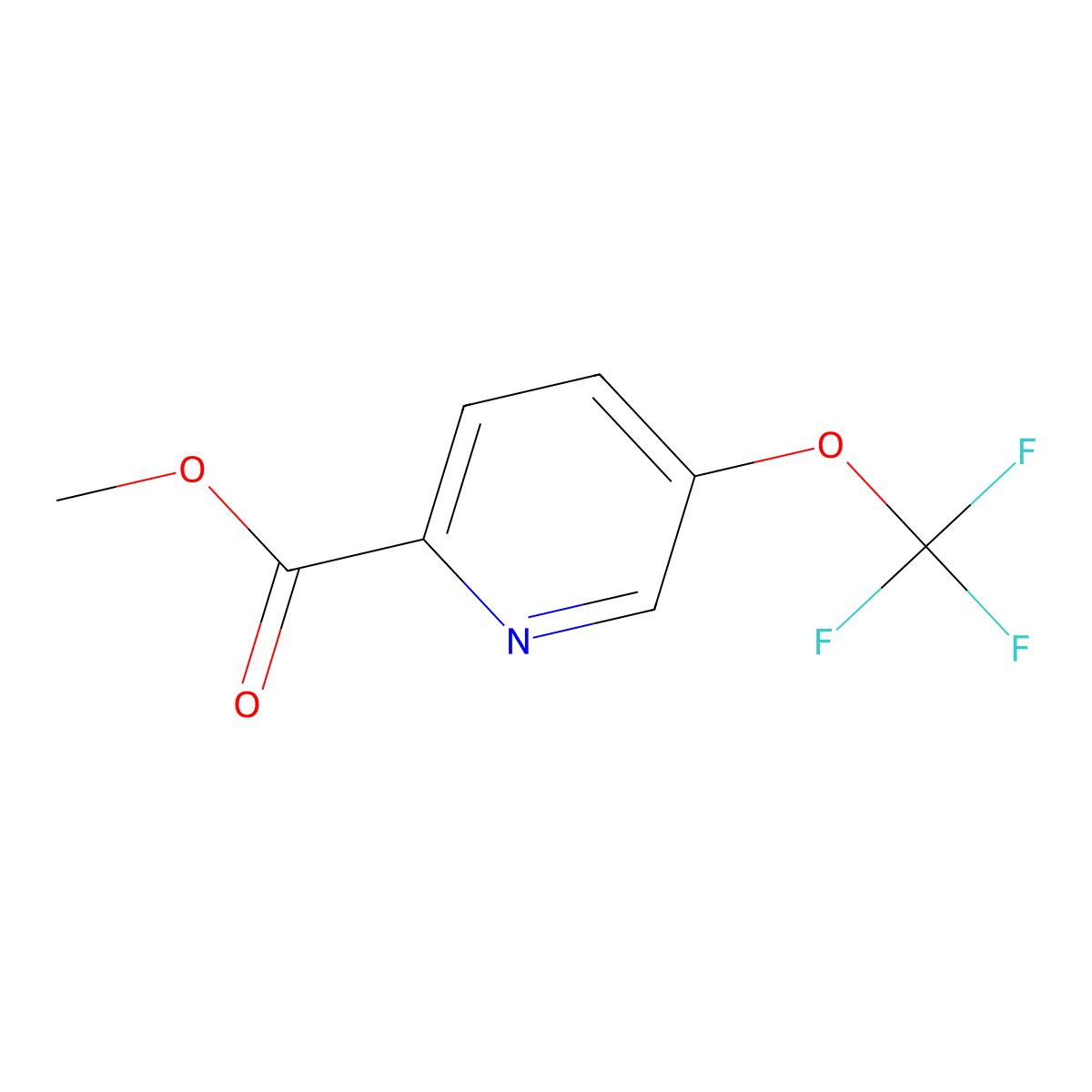 Methyl 5-(trifluoromethoxy)pyridine-2-carboxylate molecular structure, CAS 1206983-90-5