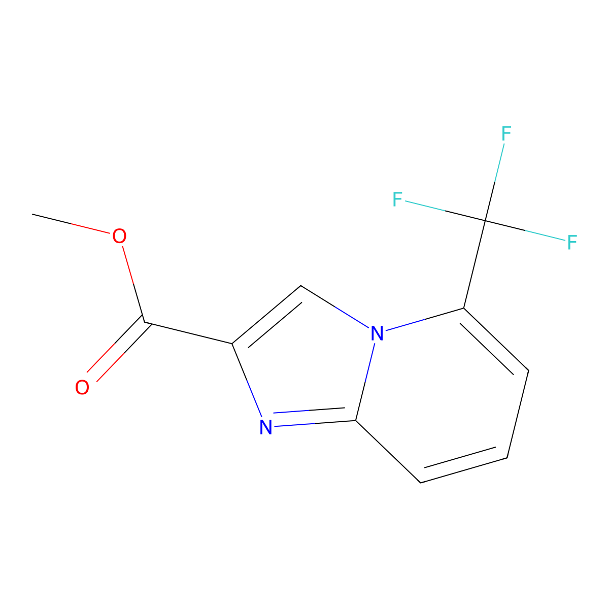 Methyl 5-(trifluoromethyl)imidazo[1,2-a]pyridine-2-carboxylate molecular structure, CAS 1206984-51-1
