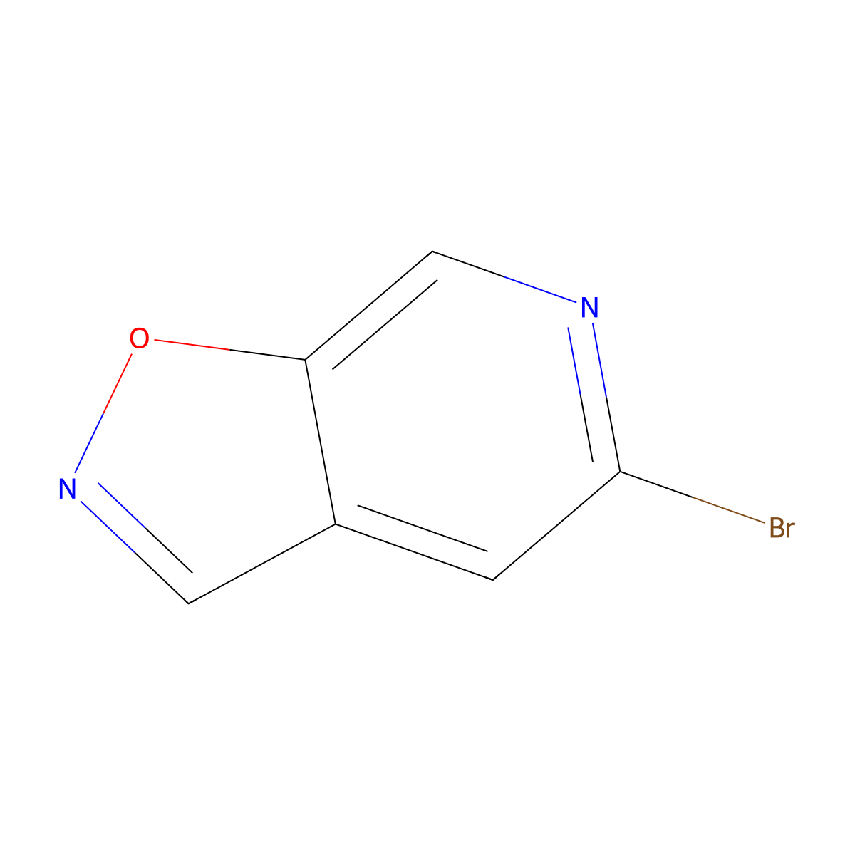 5-Bromo-[1,2]oxazolo[5,4-c]pyridine molecular structure, CAS 1206984-57-7