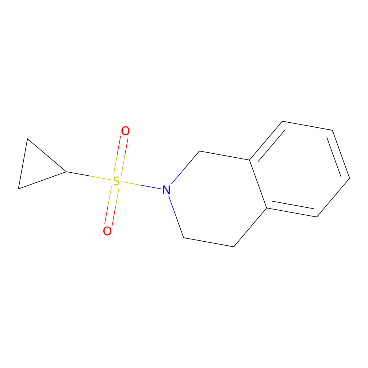 2-(Cyclopropylsulfonyl)-1,2,3,4-tetrahydroisoquinoline molecular structure, CAS 1206990-87-5