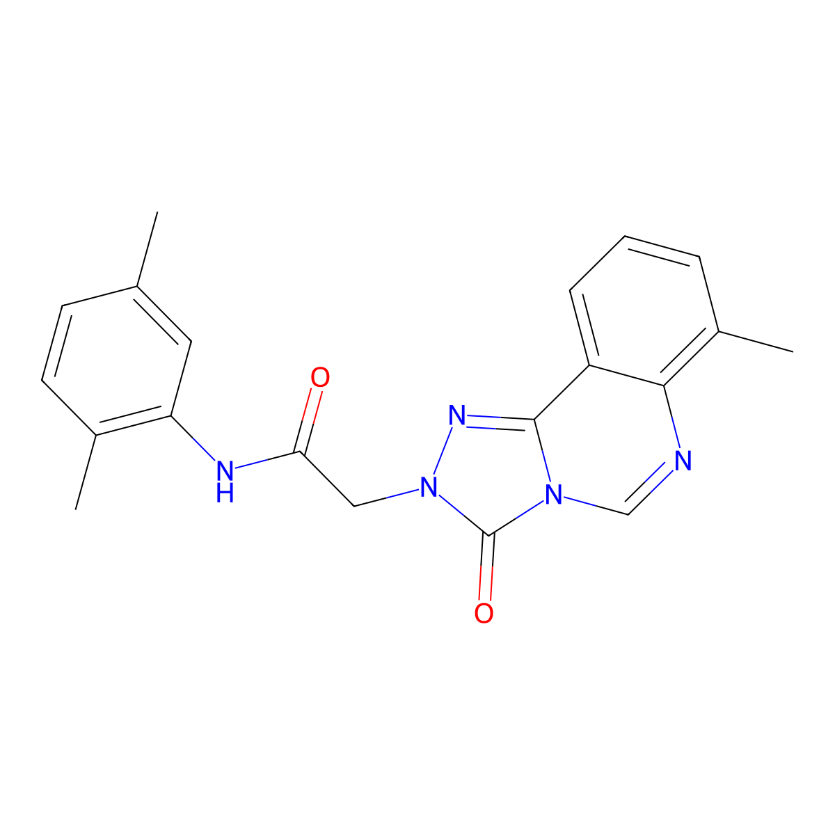 N-(2,5-dimethylphenyl)-2-(7-methyl-3-oxo-[1,2,4]triazolo[4,3-c]quinazolin-2(3H)-yl)acetamide molecular structure, CAS 1206991-15-2