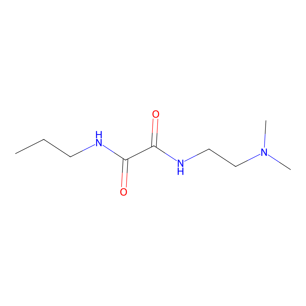 N1-(2-(dimethylamino)ethyl)-N2-propyloxalamide molecular structure, CAS 1206991-97-0