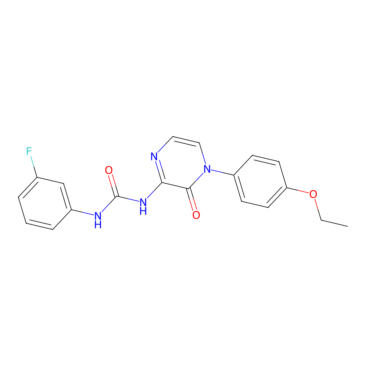 1-(4-(4-Ethoxyphenyl)-3-oxo-3,4-dihydropyrazin-2-yl)-3-(3-fluorophenyl)urea molecular structure, CAS 1206992-48-4