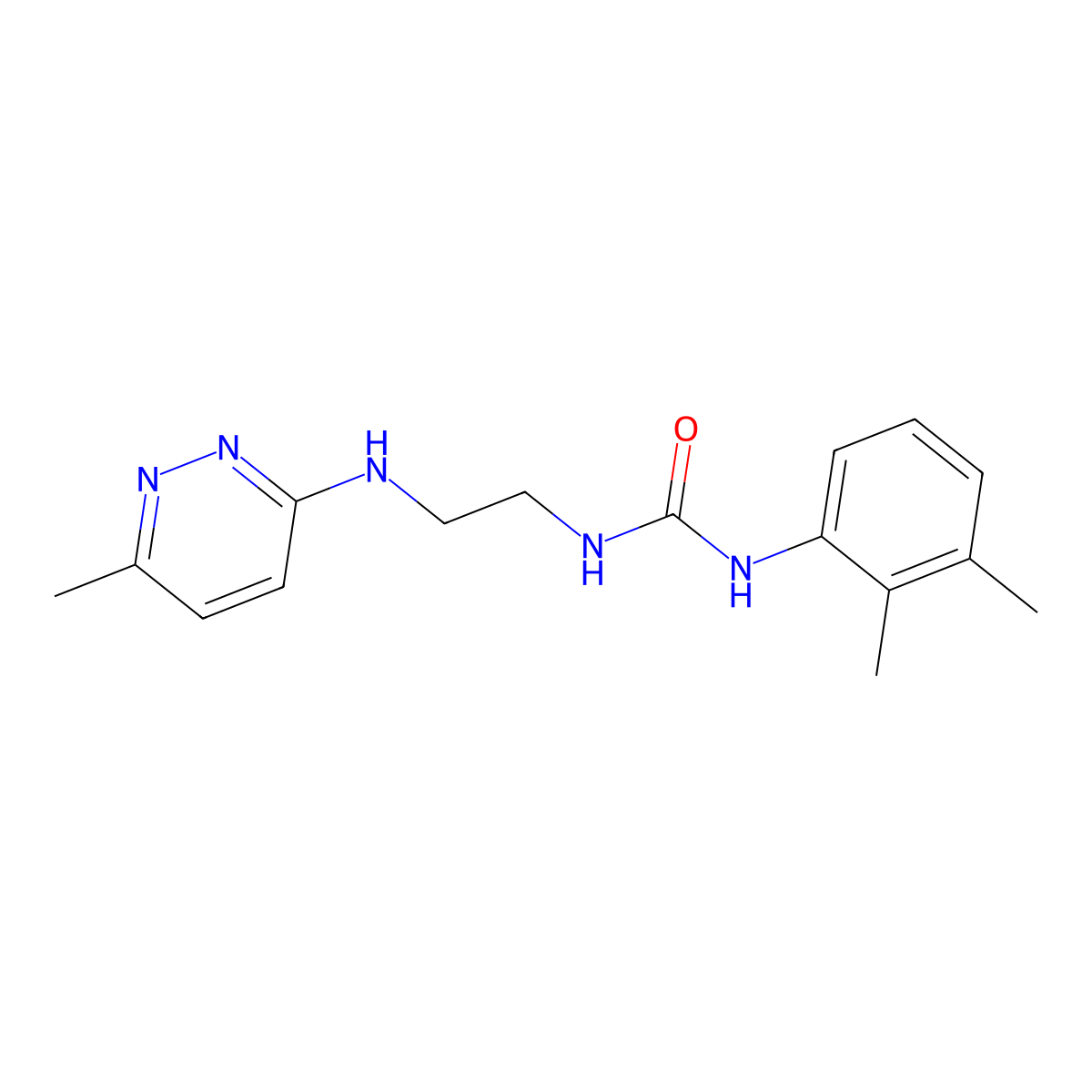 1-(2,3-Dimethylphenyl)-3-(2-((6-methylpyridazin-3-yl)amino)ethyl)urea molecular structure, CAS 1206997-85-4